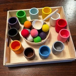 Toddler Montessori Color Matching toy